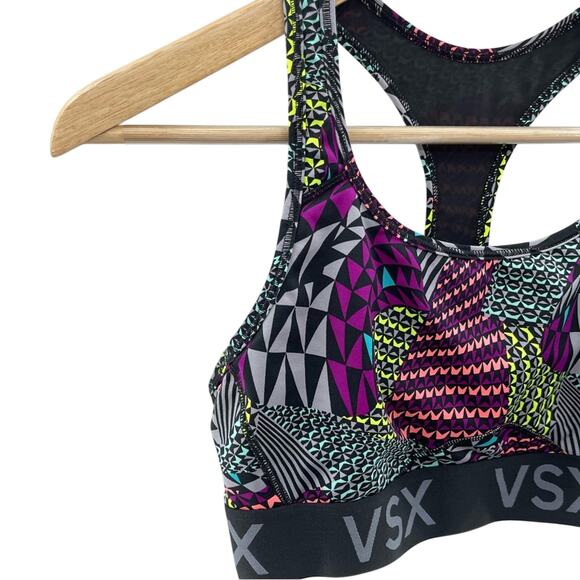 VICTORIA'S SECRET VSX Sport Player Racerback Sport Train Bra Multi Color Size M - Picture 3 of 7